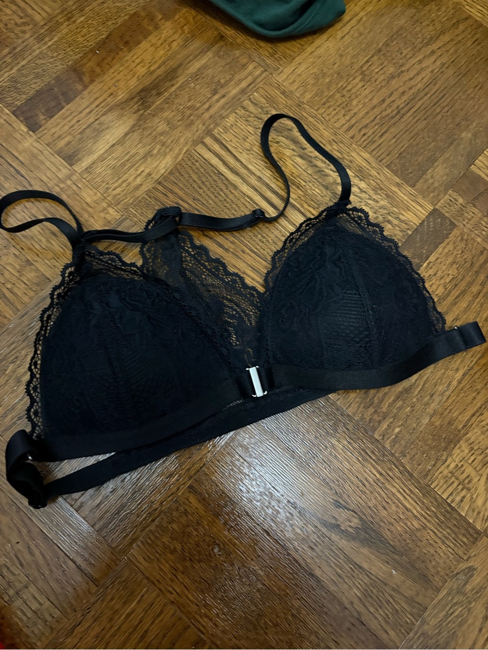 Triumph Black Bralette with Front Clasp